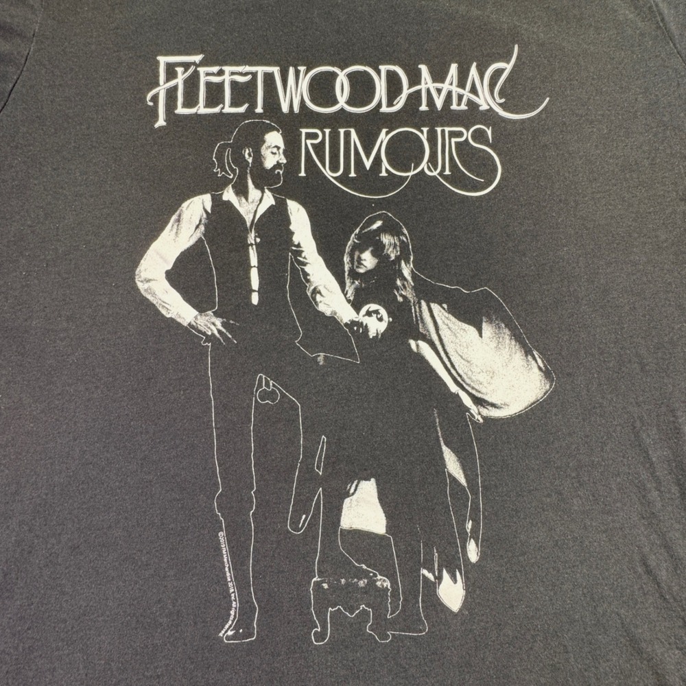 Fleetwood Mac Rumours Women's Size 5 Graphic T-Shirt Black‎ Cotton Modal Blend